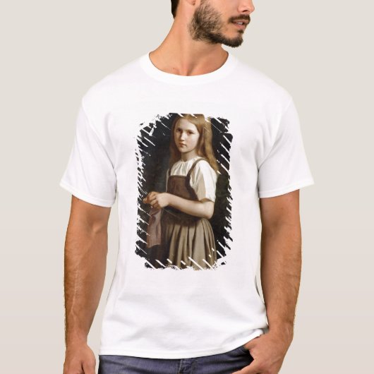 女の子の編み物1854年 Tシャツ (正面)