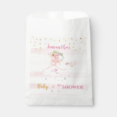 女の子の美しいバレリーナ赤ちゃんシャワーのお願い フェイバーバッグ (正面)