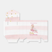 女の子の美しいバレリーナ赤ちゃんシャワー フェイバーボックス (折り畳みなし)