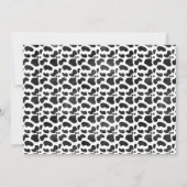 女の子の聖い牛の葉ベビーシャワー招待状 招待状 (裏面)