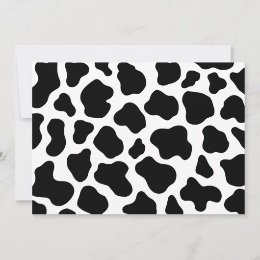 女の子の聖い牛1st誕生日の写真ありがとう 招待状 (裏面)