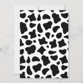 女の子の聖牛がヘルドの誕生日パーティーに参加 招待状 (裏面)