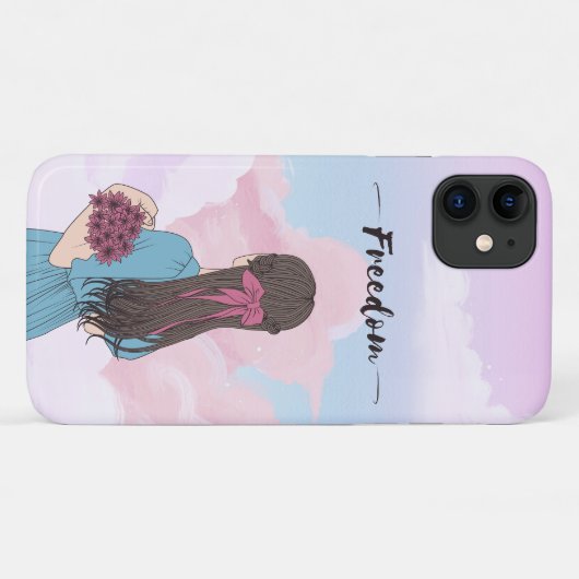 女の子の自由 Case-Mate iPhoneケース (裏面(横))