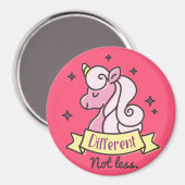 女の子の自閉症の意識違うは、少しも マグネット (正面/裏面)