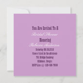 女の子の船員のブライダルシャワーの上のいかりのレトロピン 招待状 (裏面)