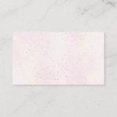 女の子の花の象のおむつくじチケット 名刺 (裏面)