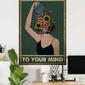 女の子の花は心に優しい ポスター (ホームオフィス)