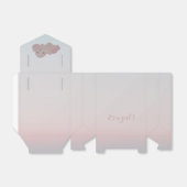 女の子の虹の雲の水色 フェイバーボックス (折り畳みなし)