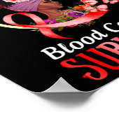 女の子の血がん認識度賛美Tは呼び出し ポスター (角)