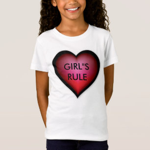 女の子の規則のハートか青年ワイシャツ Tシャツ