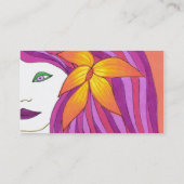 女の子の規則の名刺のテンプレート 名刺 (裏面)