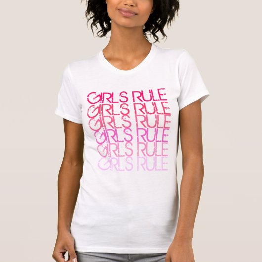 女の子の規則のTシャツ Tシャツ (正面)