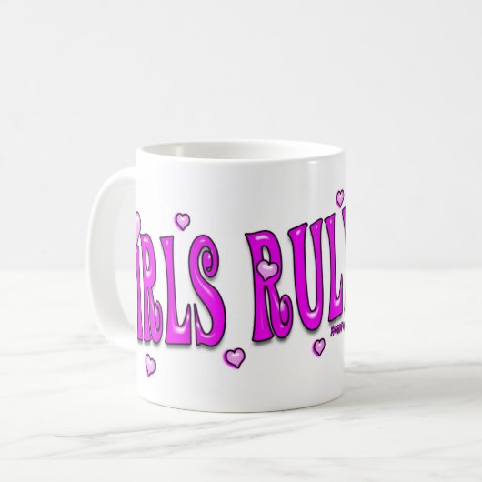 女の子の規則! 男の子のよだれ! マグ (正面左)