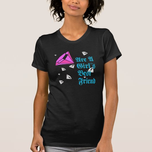 女の子の親友の暗闇 Tシャツ (正面)