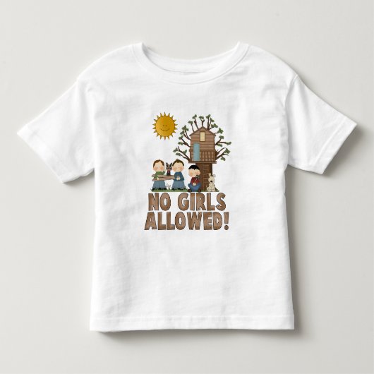 女の子の許可された幼児のTシャツなし トドラーTシャツ (正面)