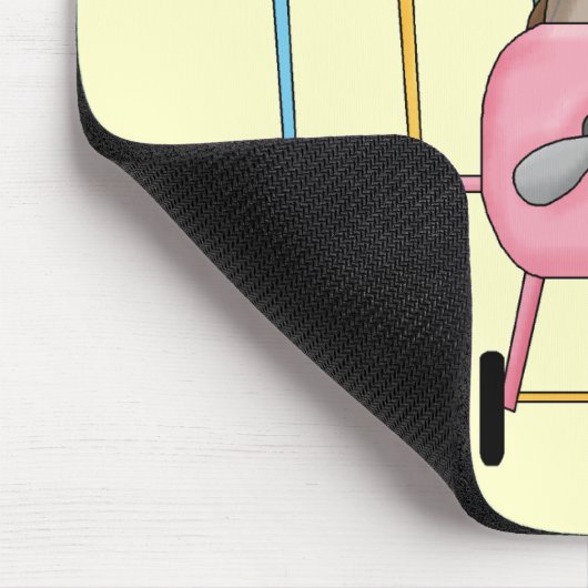 女の子の試験Tシャツおよびギフト マウスパッド (コーナー)