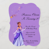 女の子の誕生日の招待状 セーブザデート (正面/裏面)