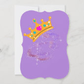 女の子の誕生日の招待状 セーブザデート (裏面)