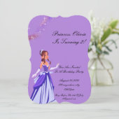 女の子の誕生日の招待状 招待状 (スタンド正面)