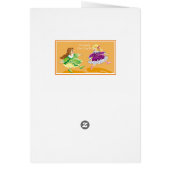 女の子の誕生日パーティーの招待 (裏面)