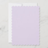 女の子の誕生日パーティーの招待。水色フクロウ 招待状 (裏面)