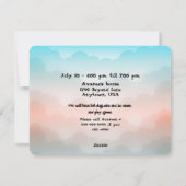 女の子の誕生日パーティーへの招待 シーズンカード (裏面)