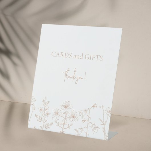 女の子の誕生日パーティーエレガントフローラシンプル 台座サイン