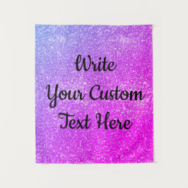 女の子の誕生日パーティー写真ブース背景の輝き タペストリー