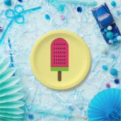 女の子の誕生日パーティー夏のスイカアイスクリーム ペーパープレート (パーティー)