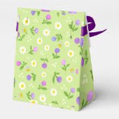 女の子の誕生日パーティー好意バッグサマーピンク開花 フェイバーボックス (裏面サイド)