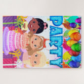 女の子の誕生日パーティー ジグソーパズル (横)