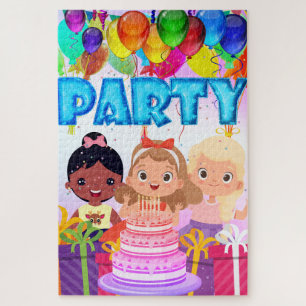 女の子の誕生日パーティー ジグソーパズル