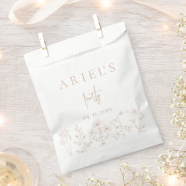 女の子の誕生日パーティー フローラル エレガント オーダーメイド フェイバーバッグ