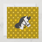 女の子の誕生日プリント招待状 招待状 (裏面)