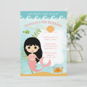 女の子の誕生日招待状 招待状 (スタンド正面)