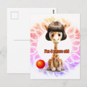 女の子の誕生日 ポストカード (正面/裏面)