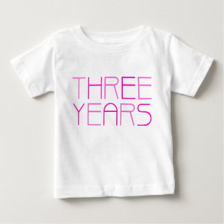 女の子の誕生日: 3年 ベビーTシャツ