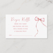 女の子の誕生 ピンクのリボン 赤ちゃんのシャワー おむつくじ