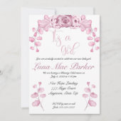 女の子の誘い賛美や献身 招待状 (正面)