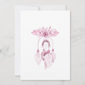 女の子の誘い賛美や献身 招待状 (裏面)