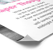 女の子の象おむつ考え赤ちゃんシャワーのサイン ポスター (角)