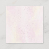 女の子の象のブックリクエストカード スクエア名刺 (裏面)