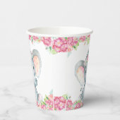 女の子の象のベビーシャワー紙コップ 紙コップ (左)