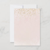 女の子の象シンプルとバルーンベビーシャワー サンキューカード (裏面)