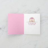 女の子の贈り物ありがとう サンキューカード (内部)