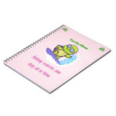 女の子の贈り物をする亀の一生のある日 ノートブック (左側)