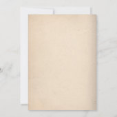 女の子の赤ちゃんお披露目パーティーへの招待 招待状 (裏面)