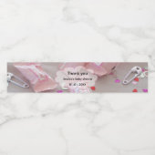 女の子の赤ちゃんのお菓子をテーマにした ペットボトルラベル (シングルラベル)