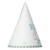 女の子の赤ちゃんのシャワーをトライバル パーティーハット (左)
