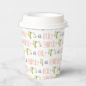 女の子の赤ちゃんの紙コップ 紙コップ (右)